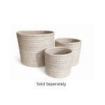 Natura L Close Weave Planter Basket