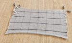 Throw – Charcoal Knitted With Tassels – 135X175CM