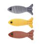 3 Piece Pet Cat Peppermint Linen Simulation Fish Molar Cat Interactive Toy
