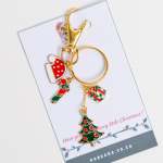 Christmas Keyrings Assorted Styles - Christmas Tree