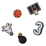 Basketball Star Plug 5PC Jibbitz Pack