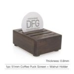 Coffee Accessories Puck Screen Coffee Filter Reusable Set Of 51MM Walnut