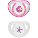 Night & Day Soothers 0-6 Mon. - Girls 2 Pk