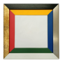 Geometric Sa Flag Framed Mirror - 300X300MM For House Home And Office