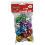Jingle Bells Mixed Coloured 12 Piece 3CM