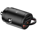 Volkano Obscurix Series 30W Pd Dual Usb-a And Usb-c Ultra Small Car Charger VK-8007-BK