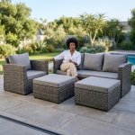 4 Piece Pe Wicker Outdoor Patio Furniture