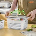 4PCS SET Storage Container Multifunctional Leak Proof And Reusable Food Storage Box With Lid Portable And Stackable Food Preserv