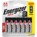 Energizer Max Aa Battery 4 Plus 2 Free