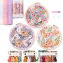 Reewisly 3 Pack Embroidery Starter Kit With Patterns And Instructions Diy Adult Cross Stitch Kits Beginner Including 3 Plastic Embroidery Rings 1 S