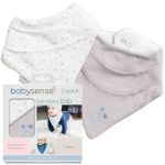 Bandana Bib Set Blue Stars & Grey