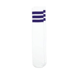 Stripe Knee High Seamless Tube Socks - Medium Blue