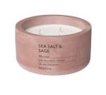 Scented Candle: Sea Salt & Sage In Dark Pink Container Fraga 13CM