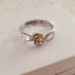 CRI103848 - 925 Sterling Silver Personalized Names & Birthstones Ring