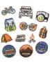 12 Pieces Outdoor Camping Iron On Matches