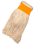 400G Colour Coded Fan Mop Head Only 90MM Webbing Black