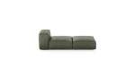 Lounger - Leather - Olive - 199CM X 84CM