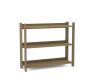 Platina Low Brown Bookcase