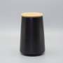 Black Ceramic Storage Canister - Large 8.5 X 15.5CM