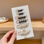 6PCS Faux Pearl Brooch Pins For Women Cardigan Safety Pin Shirt Dress Pins Pearl Sweater Shawl Clip Waist Pins For Dress Pants W