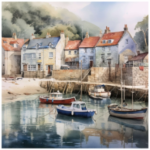 Tear Resistant Deco Print Seaside Harbour