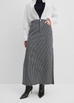 Denim Stripe Skirt