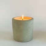 Charisma Raw Cement Flat Base Lemongrass Candle 300G