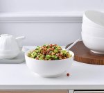 Smartware 40 Ounce Porcelain Soup Bowls - 6 Packs Stackable Round White - Smartware