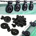 50-PACK Heavy-duty Polypropylene Shade Cloth Clips Durable Greenhouse And Insect Net Fasteners For Gardening Farming And Camping