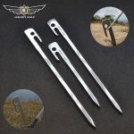 Almighty Eagle High Hardness Stainless Steel Tent Stakes Durable Floor Nails Ground Pegs With Storage Bag For Camping Traveling