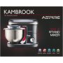 Kambrook Aspire Stand Mixer With Stainless Steel Bowl 1000W
