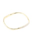 Goldair Gold Plated Diamante Wavy Bangle