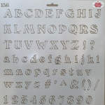Full Alphabet & Numbers Stencil