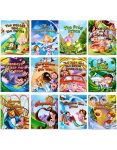 12PCS Kids Illustrated Story Books Colourful Fairy Tales Reading Set For Children