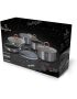 Cookware Set 12-PIECES Marble Finish With Detached Ergonomic Handle