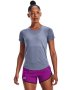 Women's Ua Streaker Run Short Sleeve - Aurora Purple / Md