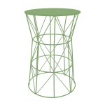 Diamond Side Table - Green Air Semi Matt