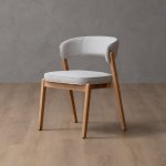 Lucian Fabric Dining Chair Ivory
