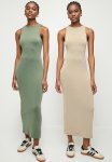 Superbalist 2 Pack Tank Dress - Cobble Stone & Laurel Wreath