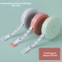 1pc Plastic Tape Measure 1.5 Meters Clothing Measuring Tape Cute Mini Soft Tape Automatic Retractable Type