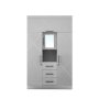 Modern 3 Door Wardrobe With Mirror MWRT3DF