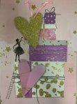 Glitter Heart Gift Bag 30X42X12CM