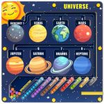 Vookgear Magnetic Color And Number Maze Montessori Toys For 3+ Year Old Wooden Puzzle Activity Board Montessori Toys Magnet Maze