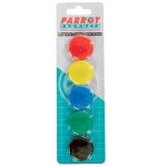 Circular Magnets 5 Per Card - Assorted - Size: 30MM