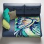 Blue Bird Light Weight Fleece Blanket By Kristin Van Lieshout