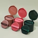 7PCS Air Cushion Puff Wet And Dry Reusable Sponge Puff For Liquid Cream Foundation And Powder Round Drop Shaped Makeup Tool For
