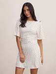 Cora Flutter Sleeve Tie MINI Dress - 20 Butter Verona Spot