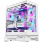 Huntkey GX760A Fortune Atx Gaming Case White Dual Tempered Glass 360MM Liquid Cooler Support