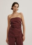 Cupro Strapless Top