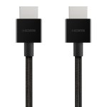 Belkin - Premium Ultra HD HDMI 2.1 Braided Cable 2 Meters - Black